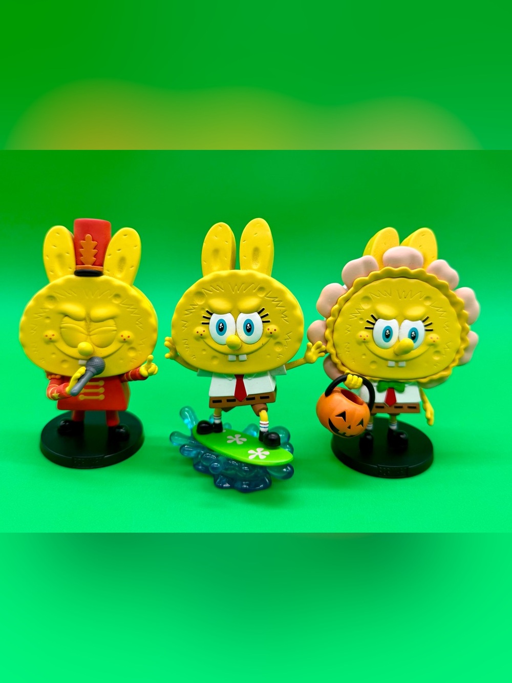 Labubu SpongeBob Collectible Figures - Yellow (Set of 3)
